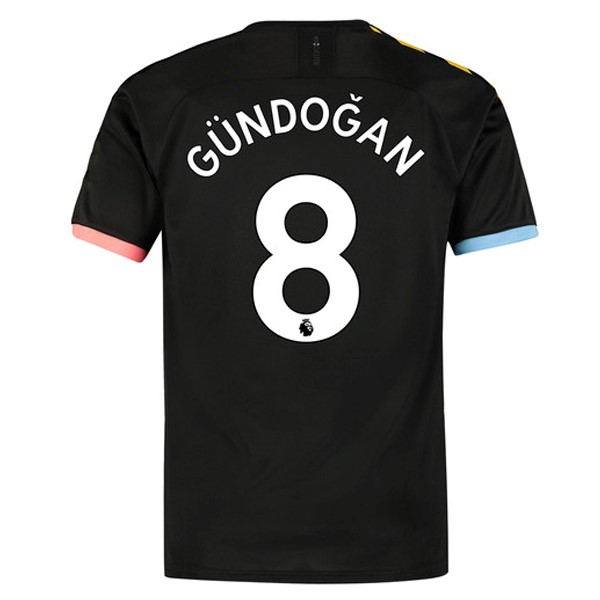 Camiseta Manchester City NO.8 Gundogan 2ª 2019-2020 Negro